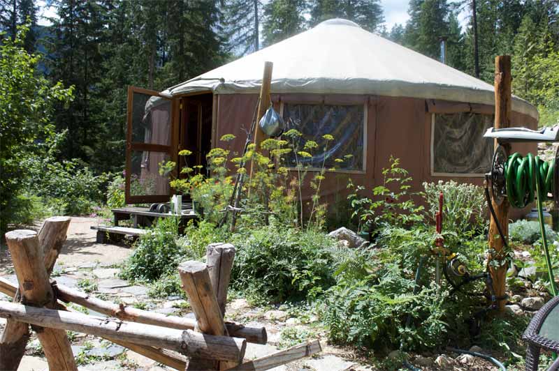 Katya Coad's yurt